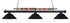 Z-Lite Shark 3 Light Billiard in Brushed Nickel Finish Model: 170BN-SBN