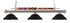 Z-Lite Shark 3 Light Billiard in Brushed Nickel Finish Model: 170BN-SBN