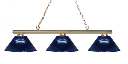 Z-Lite Sharp Shooter 3 Light Billiard in Brushed Nickel Finish Model: 155-3BN-ARG