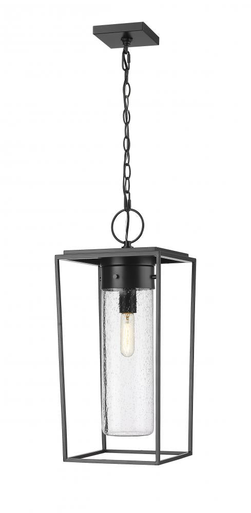 Z-Lite Sheridan 1 Light Outdoor Chain Mount Ceiling Fixture in Black Finish Model: 594CHB-BK