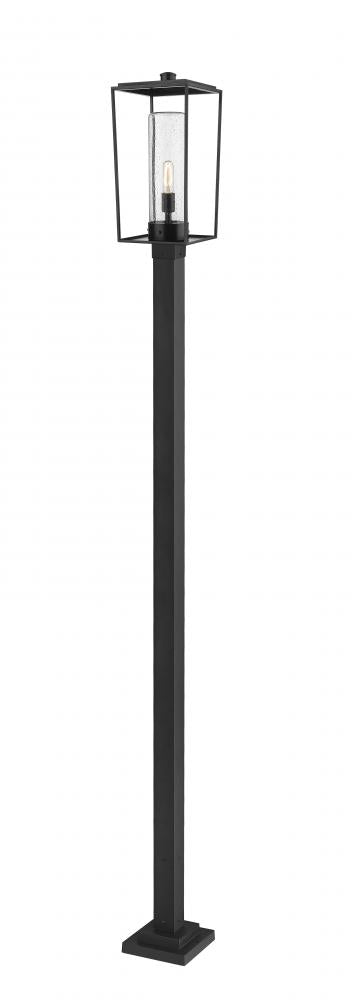 Z-Lite Sheridan 1 Light Outdoor Post Mounted Fixture in Black Finish Model: 594PHBS-536P-BK