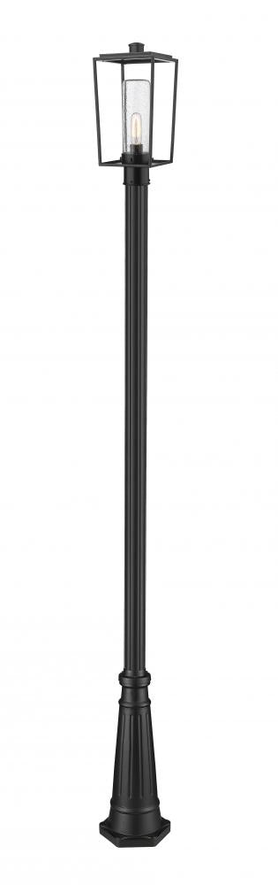 Z-Lite Sheridan 1 Light Outdoor Post Mounted Fixture in Black Finish Model: 594PHMR-519P-BK
