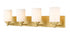 Z-Lite Soledad 4 Light Vanity in Brushed Gold Finish Model: 485-4V-BG