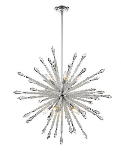 Z-Lite Soleia 10 Light Chandelier in Chrome Finish Model: 4002-10