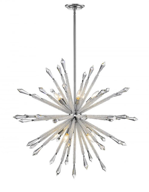 Z-Lite Soleia 10 Light Chandelier in Chrome Finish Model: 4002-10