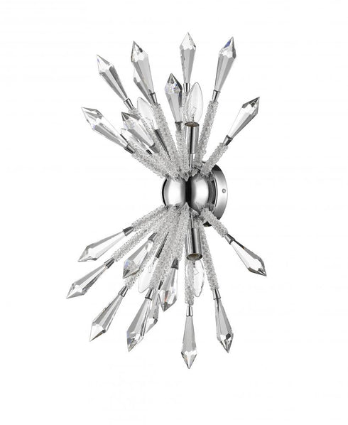 Z-Lite Soleia 4 Light Wall Sconce in Chrome Finish Model: 4002-4S