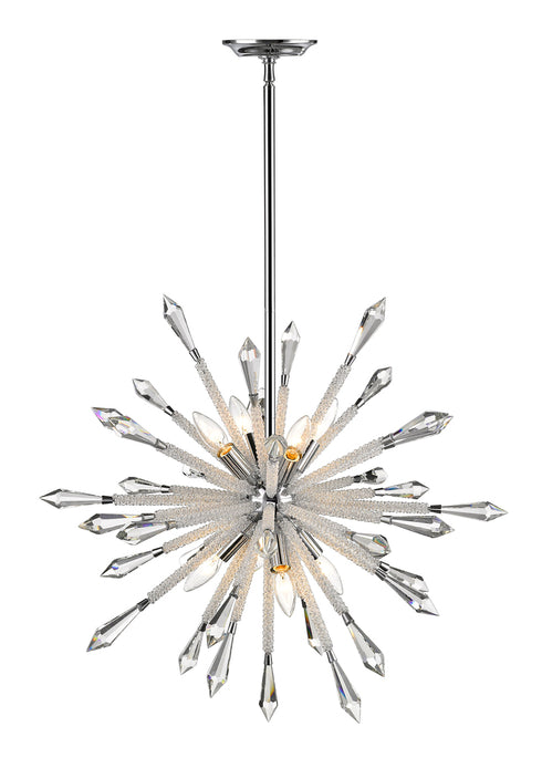 Z-Lite Soleia 8 Light Chandelier in Chrome Finish Model: 4002-8
