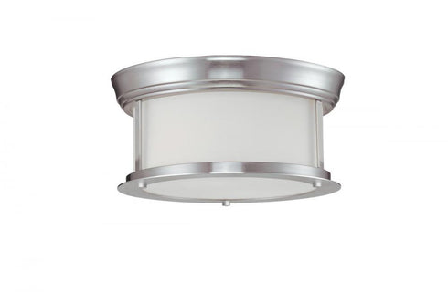 Z-Lite Sonna 2 Light Flush Mount in Brushed Nickel Finish Model: 2002F10-BN