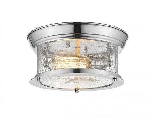 Z-Lite Sonna 2 Light Flush Mount in Brushed Nickel Finish Model: 2002F10-BN