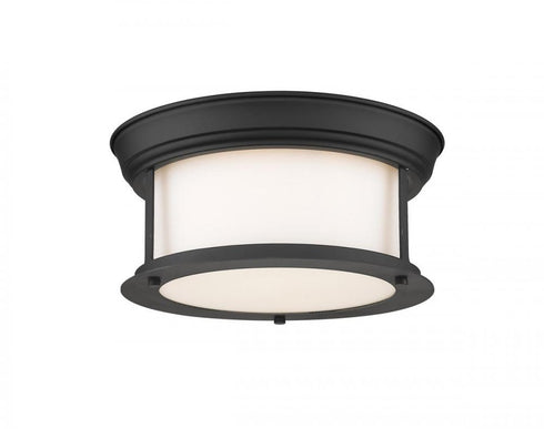 Z-Lite Sonna 2 Light Flush Mount in Brushed Nickel Finish Model: 2002F10-BN