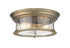 Z-Lite Sonna 2 Light Flush Mount in Chrome Finish Model: 2003F13-CH
