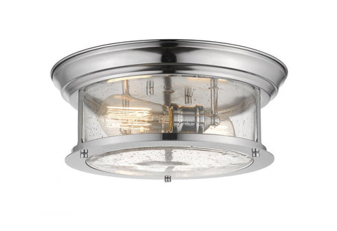 Z-Lite Sonna 2 Light Flush Mount in Chrome Finish Model: 2003F13-CH