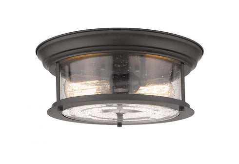 Z-Lite Sonna 2 Light Flush Mount in Chrome Finish Model: 2003F13-CH
