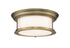 Z-Lite Sonna 2 Light Flush Mount in Chrome Finish Model: 2003F13-CH