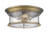 Z-Lite Sonna 3 Light Flush Mount in Bronze Finish Model: 2004F16-BRZ