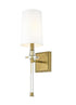 Z-Lite Sophia 1 Light Wall Sconce in Brushed Nickel Finish Model: 803-1S-BN