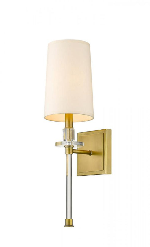 Z-Lite Sophia 1 Light Wall Sconce in Brushed Nickel Finish Model: 803-1S-BN