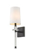 Z-Lite Sophia 1 Light Wall Sconce in Brushed Nickel Finish Model: 803-1S-BN