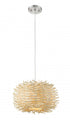 Z-Lite Sora 1 Light Pendant in Brushed Nickel Finish Model: 459-16NAT
