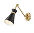 Z-Lite Soriano 1 Light Wall Sconce in Brushed Nickel Finish Model: 351S-BN