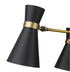 Z-Lite Soriano 3 Light Chandelier in Matte Black + Heritage Brass Finish Model: 728-3MB-HBR