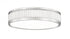 Z-Lite Stari 1 Light Flush Mount in Brushed Nickel Finish Model: 1013F12-BN-LED