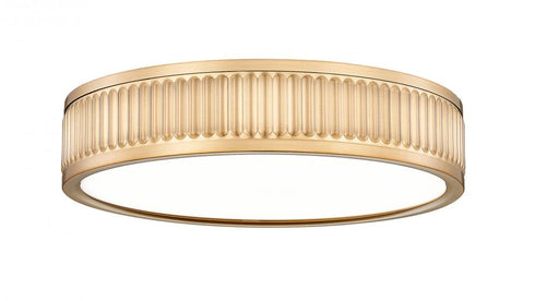 Z-Lite Stari 1 Light Flush Mount in Brushed Nickel Finish Model: 1013F12-BN-LED
