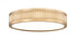 Z-Lite Stari 1 Light Flush Mount in Brushed Nickel Finish Model: 1013F12-BN-LED