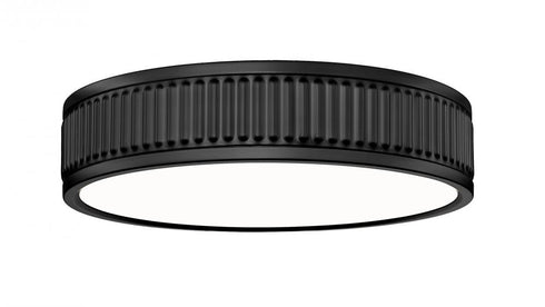Z-Lite Stari 1 Light Flush Mount in Brushed Nickel Finish Model: 1013F12-BN-LED