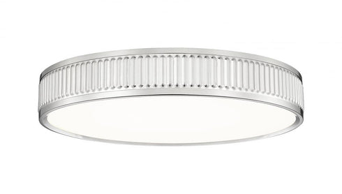 Z-Lite Stari 1 Light Flush Mount in Brushed Nickel Finish Model: 1013F16-BN-LED