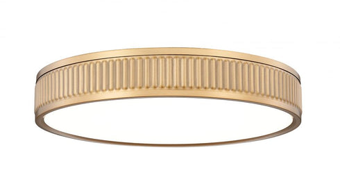 Z-Lite Stari 1 Light Flush Mount in Brushed Nickel Finish Model: 1013F16-BN-LED