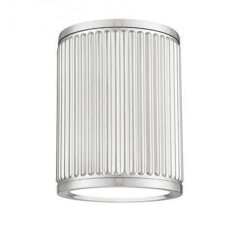 Z-Lite Stari 1 Light Flush Mount in Brushed Nickel Finish Model: 1013F6-BN-LED