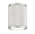 Z-Lite Stari 1 Light Flush Mount in Brushed Nickel Finish Model: 1013F6-BN-LED