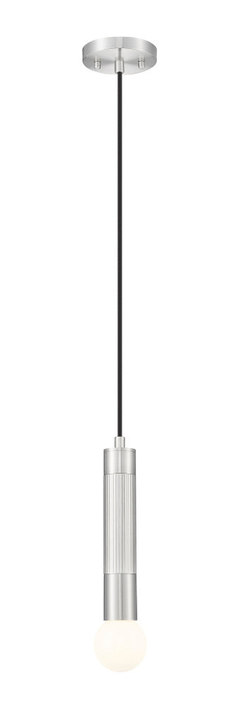 Z-Lite Stari 1 Light Pendant in Brushed Nickel Finish Model: 1956P-BN