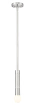 Z-Lite Stari 1 Light Pendant in Brushed Nickel Finish Model: 1956P-ROD-BN