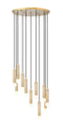 Z-Lite Stari 11 Light Chandelier in Brushed Nickel Finish Model: 1956P-11R-BN