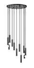 Z-Lite Stari 11 Light Chandelier in Brushed Nickel Finish Model: 1956P-11R-BN