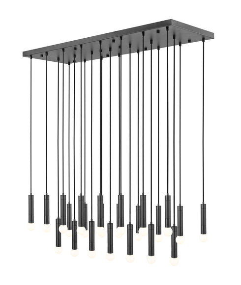 Z-Lite Stari 23 Light Linear Chandelier in Brushed Nickel Finish Model: 1956P-23L-BN