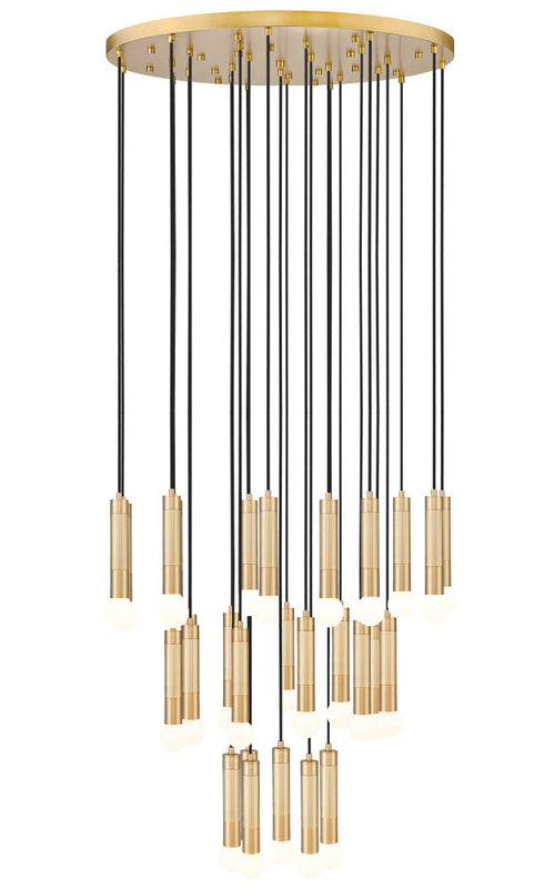 Z-Lite Stari 27 Light Chandelier in Brushed Nickel Finish Model: 1956P-27R-BN