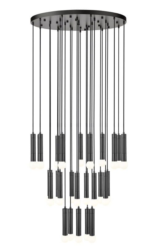 Z-Lite Stari 27 Light Chandelier in Brushed Nickel Finish Model: 1956P-27R-BN
