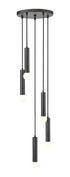 Z-Lite Stari 5 Light Chandelier in Brushed Nickel Finish Model: 1956P-5R-BN