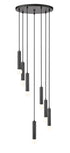 Z-Lite Stari 7 Light Chandelier in Brushed Nickel Finish Model: 1956P-7R-BN