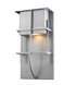 Z-Lite Stillwater 1 Light Outdoor Wall Light in Silver Finish Model: 558M-SL-LED