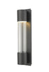 Z-Lite Striate 1 Light Outdoor Wall Light in Black Finish Model: 575M-BK-LED