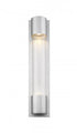 Z-Lite Striate 2 Light Outdoor Wall Light in Silver Finish Model: 575B-SL-LED