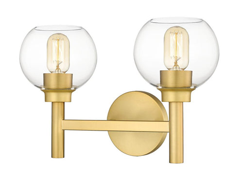Z-Lite Sutton 2 Light Vanity in Brushed Gold Finish Model: 7502-2V-BG