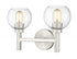 Z-Lite Sutton 2 Light Vanity in Brushed Gold Finish Model: 7502-2V-BG