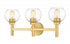 Z-Lite Sutton 3 Light Vanity in Brushed Gold Finish Model: 7502-3V-BG