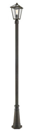 Z-Lite Talbot 1 Light Outdoor Post Mounted Fixture in Black Finish Model: 579PHMR-519P-BK