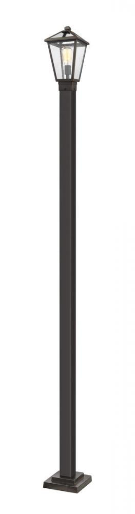 Z-Lite Talbot 1 Light Outdoor Post Mounted Fixture in Black Finish Model: 579PHMS-536P-BK